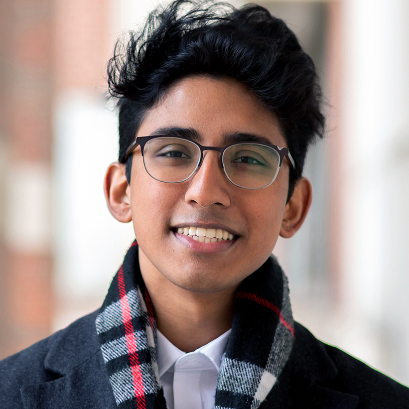 Wasan Kumar, a senior majoring in neuroscience in the College of Liberal Arts and Sciences and member of the UIC Honors College. Photo: Mike Fan/UIC Creative and Digital Services